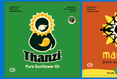 graphics created for sunflower oil brand